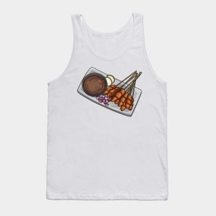 Satay cartoon illustration Tank Top